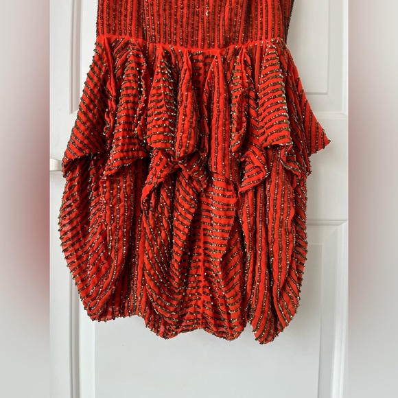 ADORABLE French Connection Samara Sequin cocktail mini dress! Size 4 and unique! - Picture 4 of 7